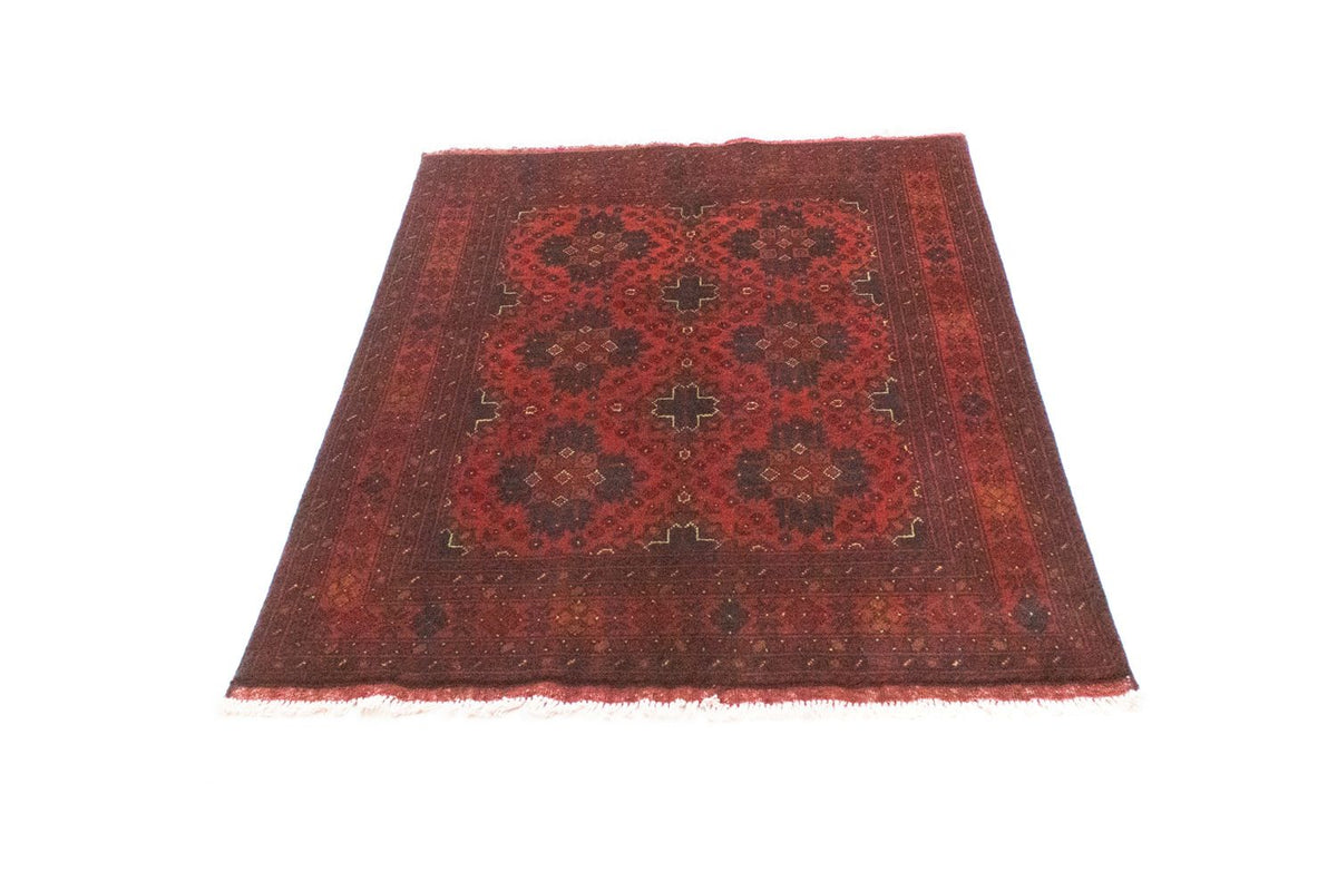 Afghansk tæppe - Kunduz - 142 x 103 cm - rød