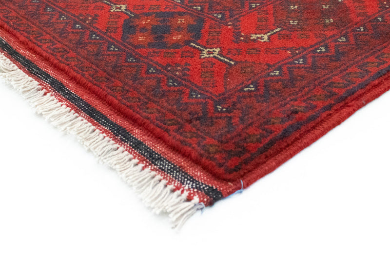 Afghansk tæppe - Kunduz - 151 x 102 cm - rød