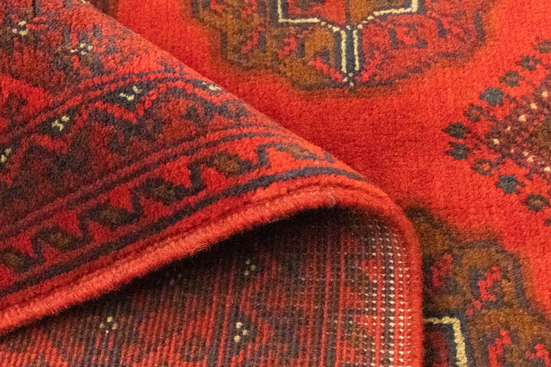 Afghansk tæppe - Kunduz - 151 x 102 cm - rød