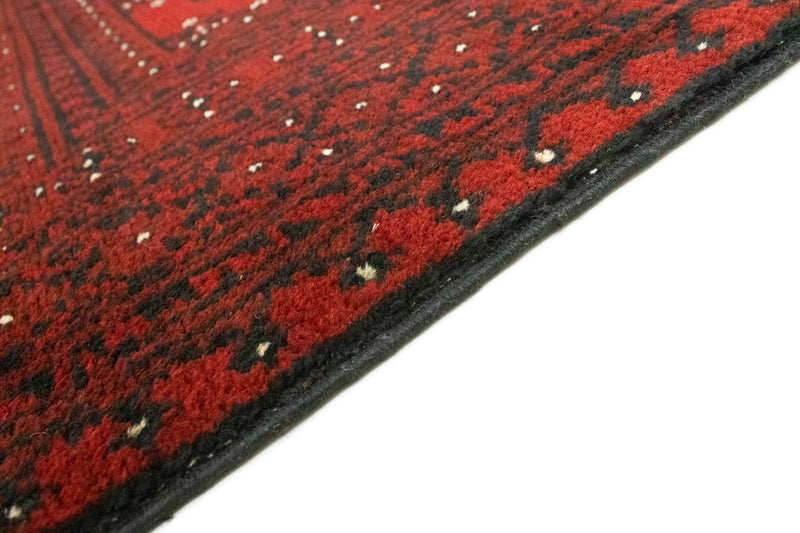 Afghansk tæppe - Filpa - 193 x 149 cm - rød