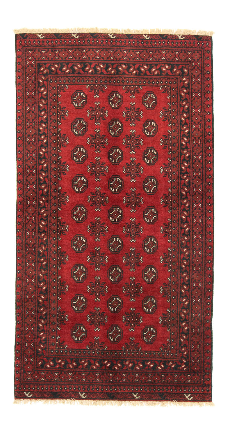 Afghansk tæppe - Filpa - 192 x 101 cm - rød