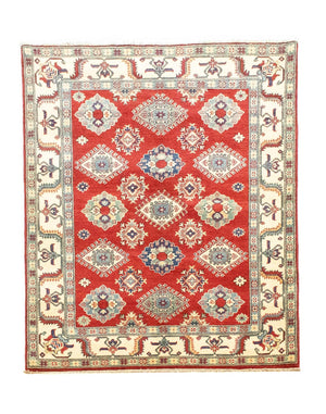 Ziegler Carpet - Kazak - 199 x 146 cm - mørkerød
