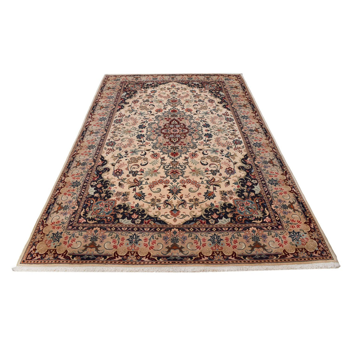 Persisk tæppe - Keshan - 302 x 197 cm - beige