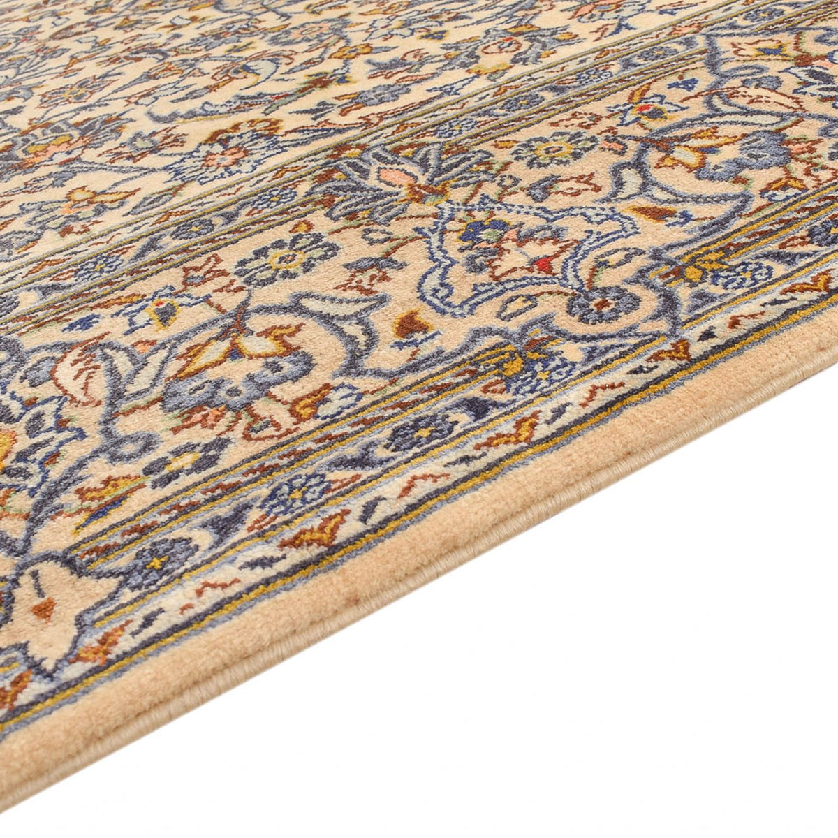 Persisk tæppe - Keshan - 217 x 138 cm - creme