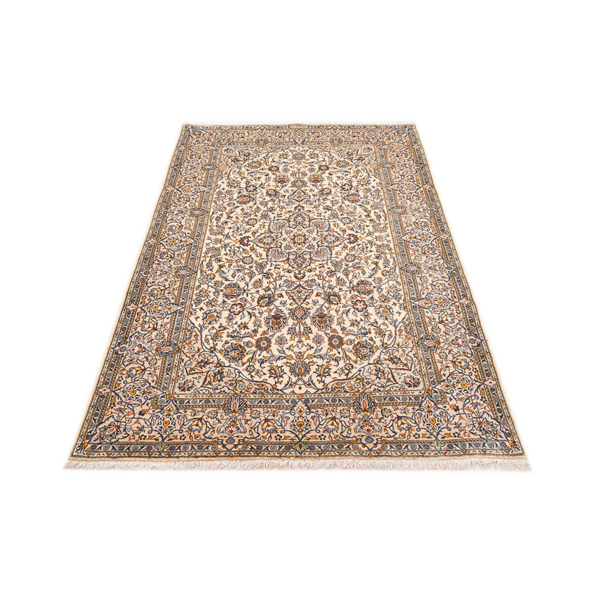 Persisk tæppe - Keshan - 217 x 138 cm - creme