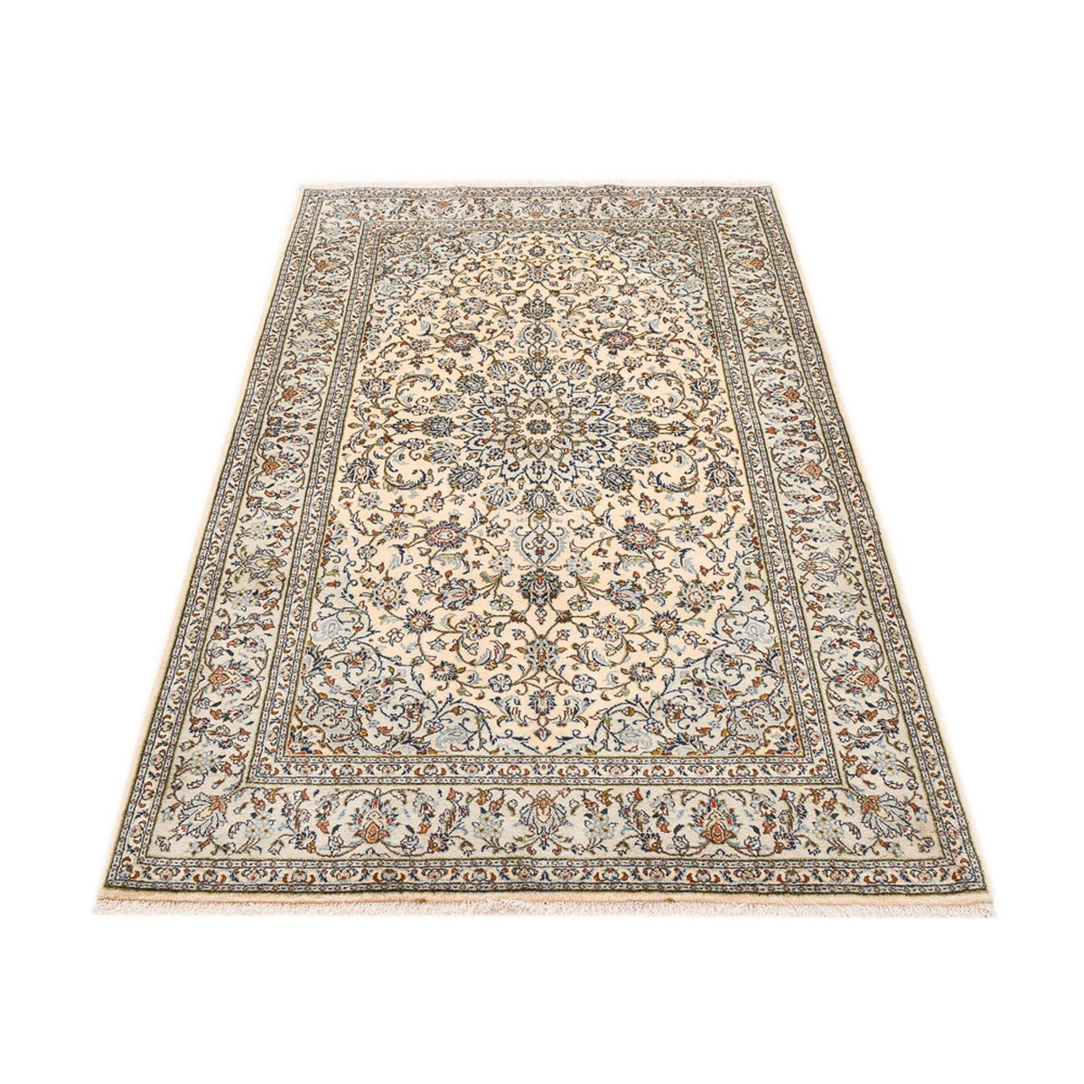 Persisk tæppe - Keshan - 223 x 139 cm - creme