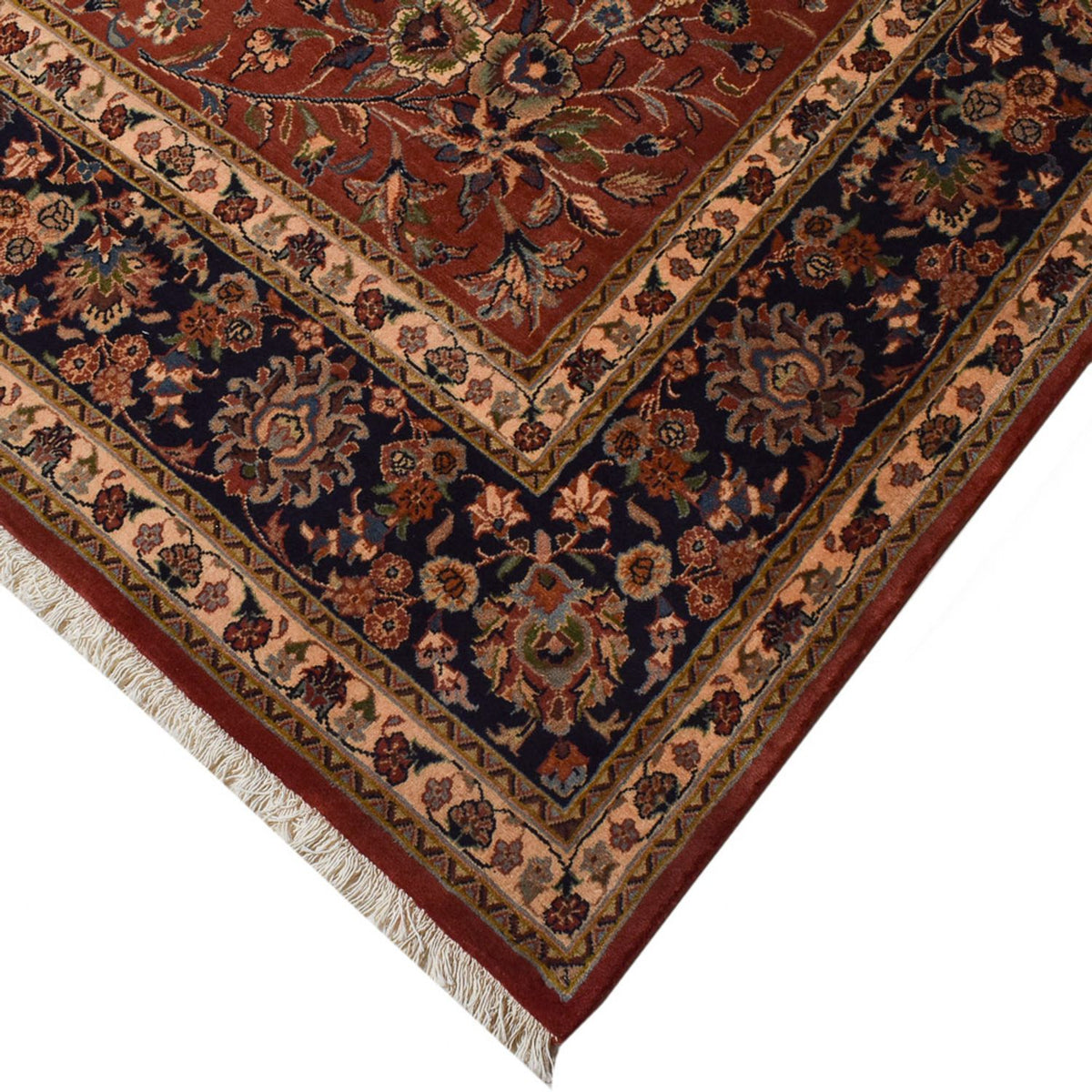 Persisk tæppe - Nomadisk - 296 x 194 cm - mørkerød