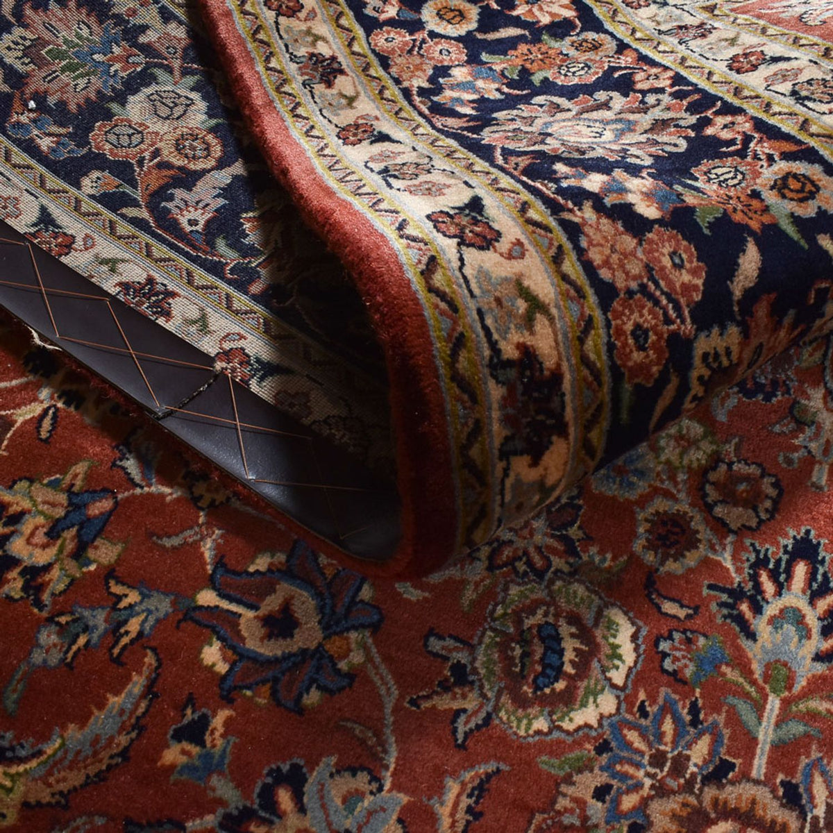 Persisk tæppe - Nomadisk - 296 x 194 cm - mørkerød