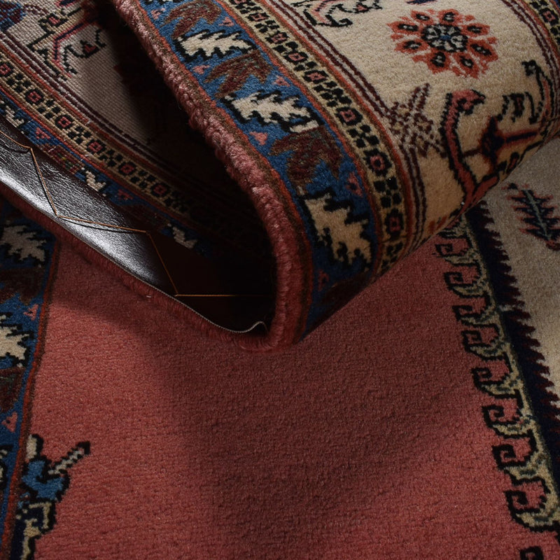 Persisk tæppe - Nomadisk - 280 x 197 cm - lysrød