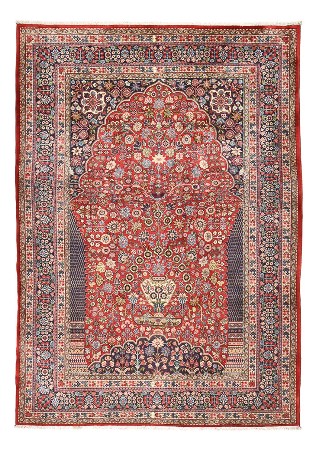 Persisk tæppe - Ghom - 300 x 205 cm - lysrød