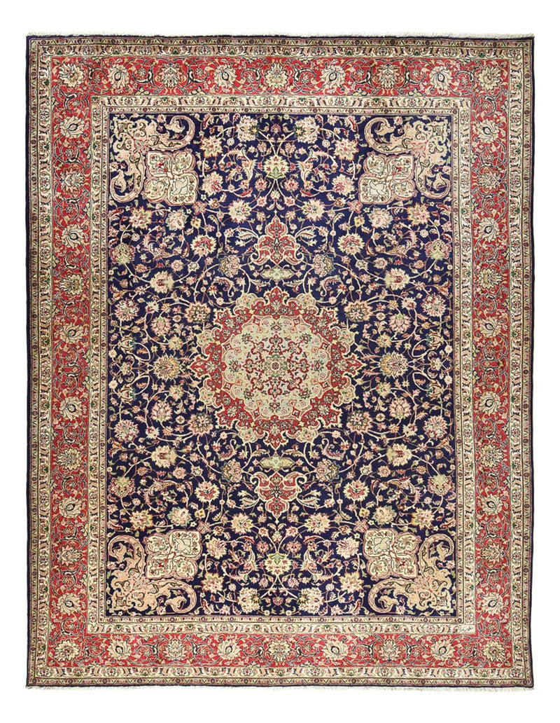 Persisk tæppe - Tabriz - Royal - 400 x 300 cm - mørkeblå