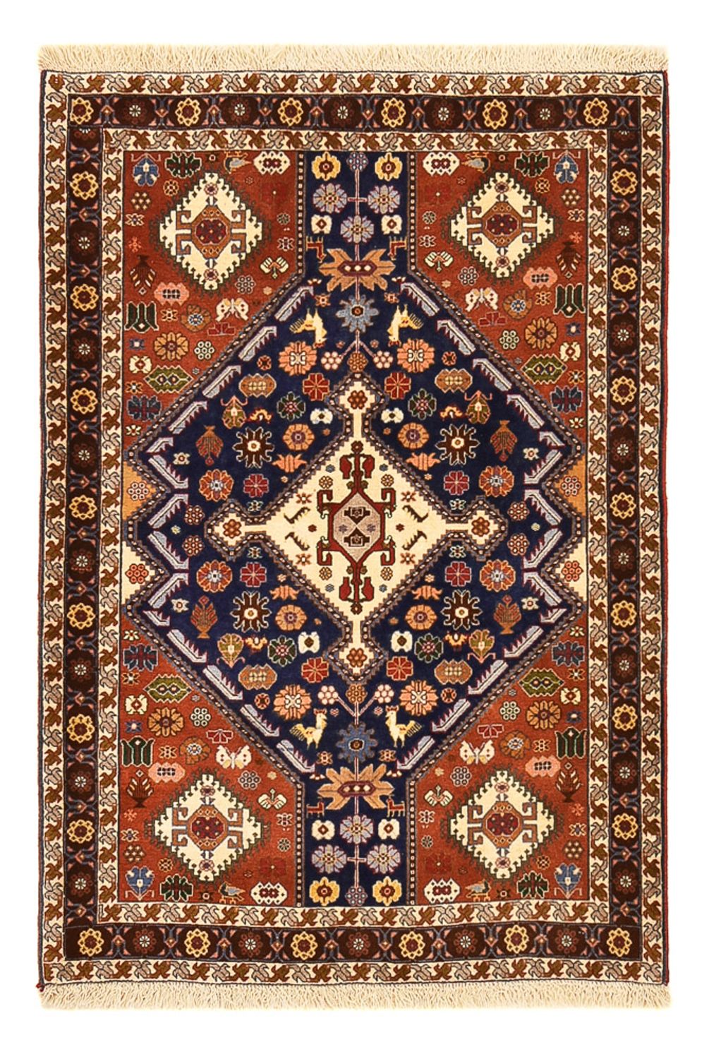 Gabbeh-tæppe - Kashkuli Persisk - 148 x 103 cm - flerfarvet