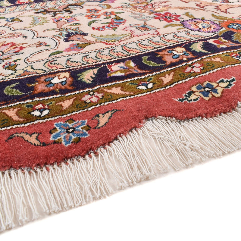 Persisk tæppe - Tabriz - Premium rundt  - 300 x 300 cm - rød