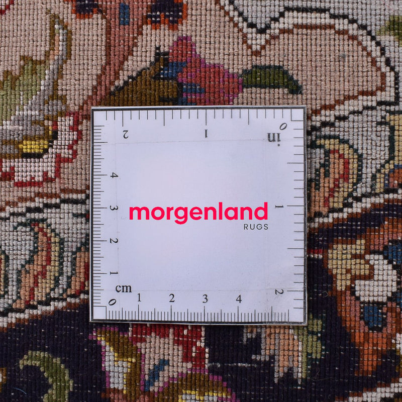 Persisk tæppe - Tabriz - Premium rundt  - 300 x 300 cm - rød