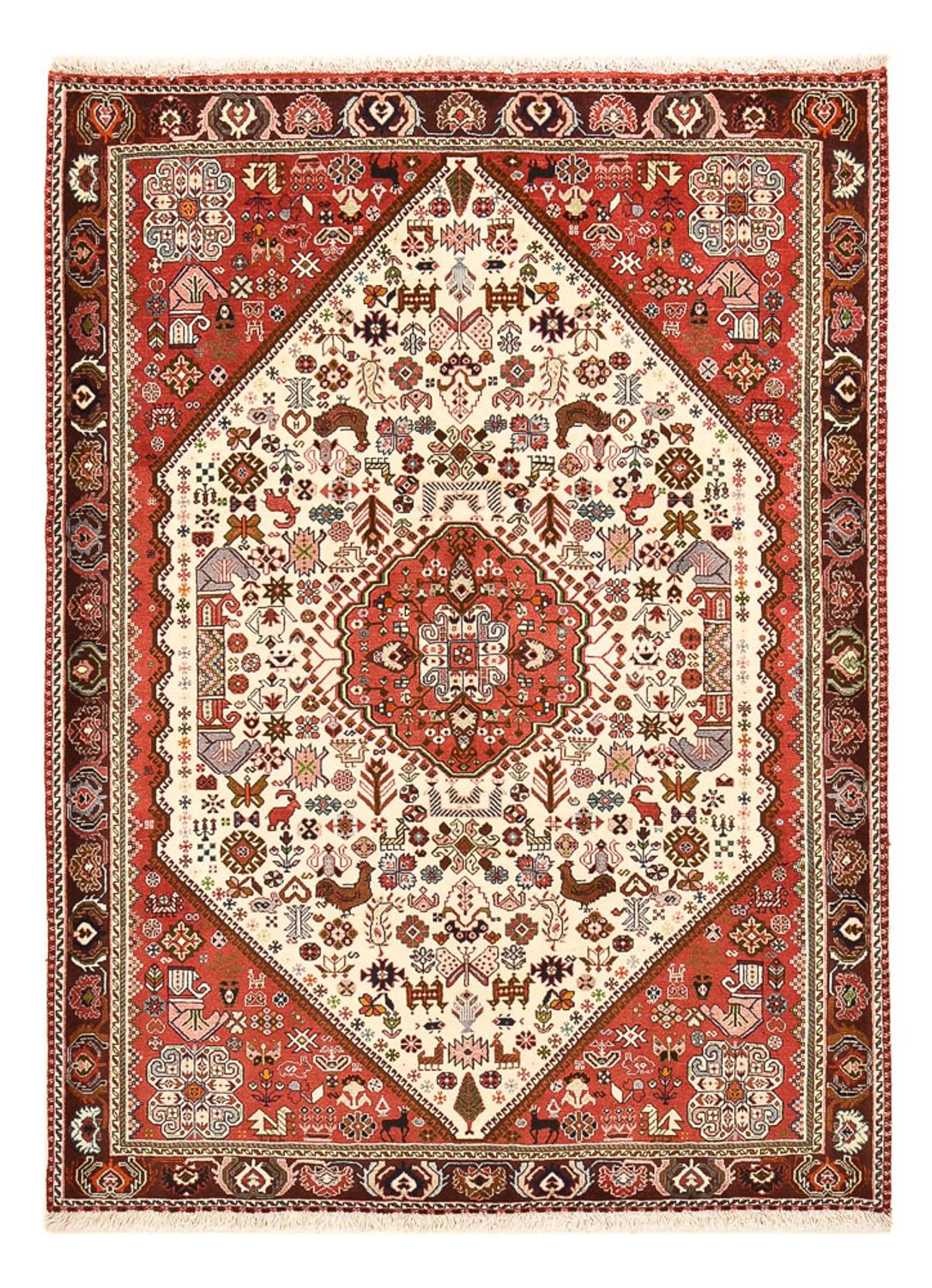 Gabbeh-tæppe - Kashkuli Persisk - 200 x 150 cm - creme