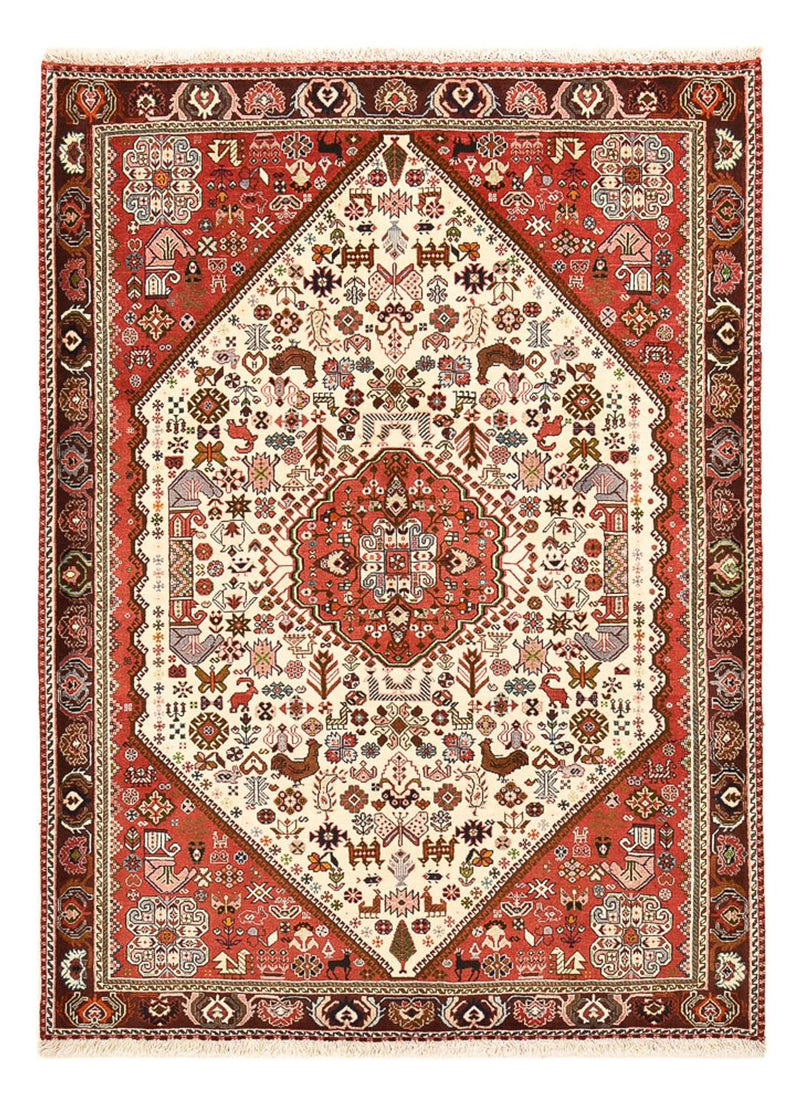 Gabbeh-tæppe - Kashkuli Persisk - 200 x 150 cm - creme