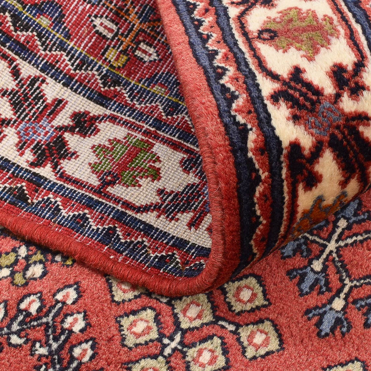 Persisk tæppe - Nomadisk - 150 x 112 cm - lysrød