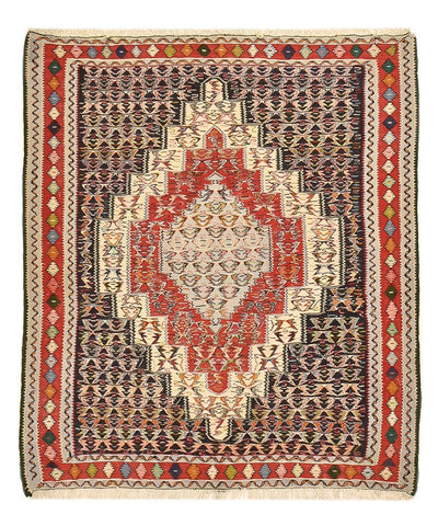 Senneh kilim Tæppe 130x147cm