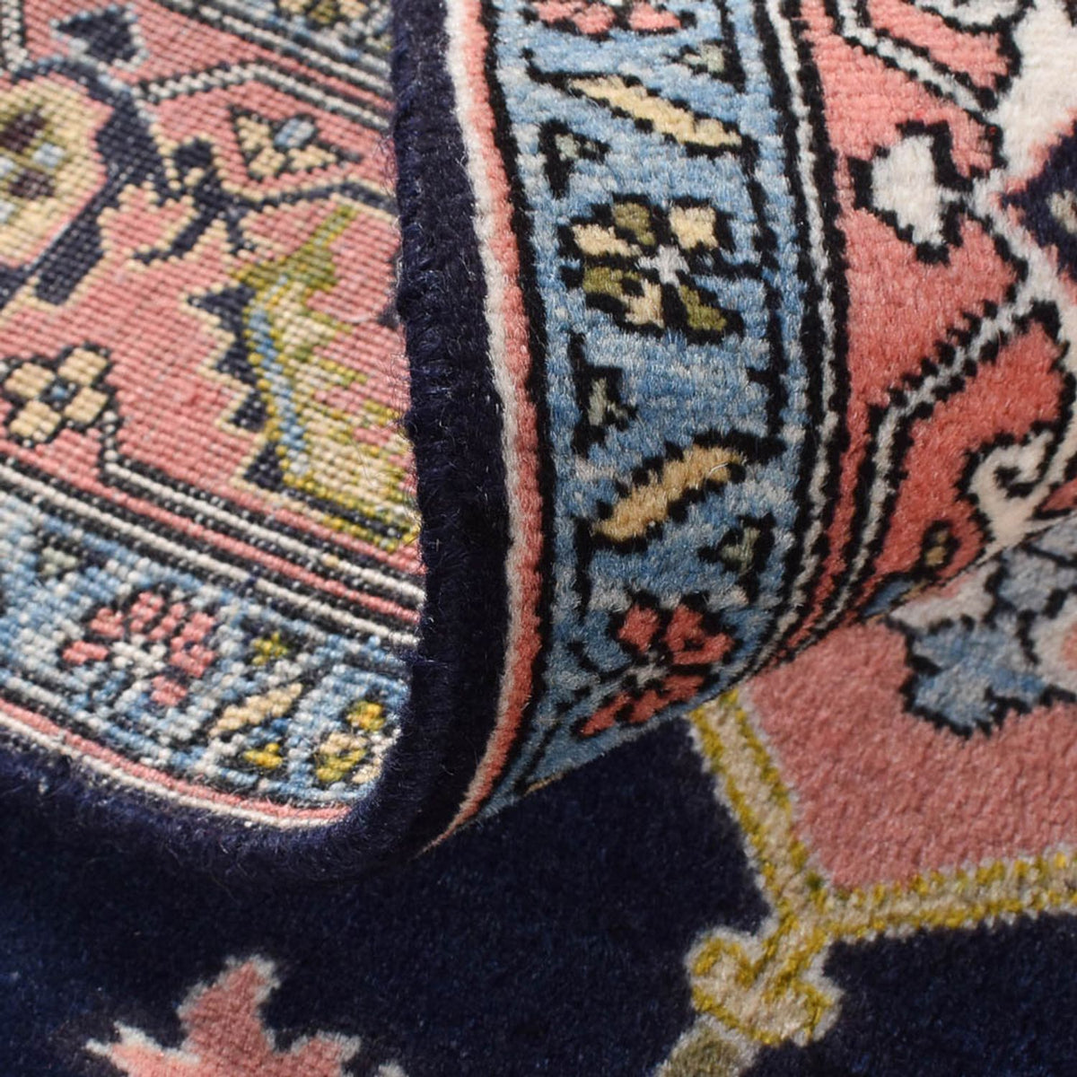 Persisk tæppe - Nomadisk - 206 x 150 cm - mørkeblå