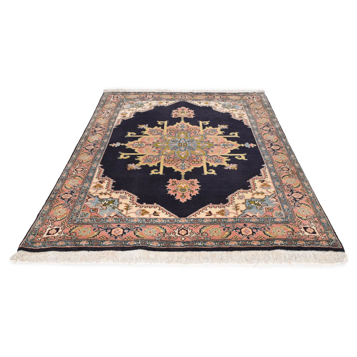 Persisk tæppe - Nomadisk - 218 x 150 cm - mørkeblå