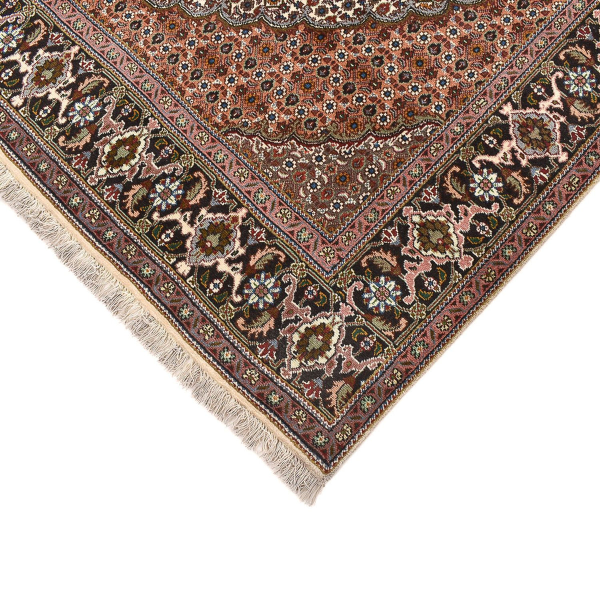 Persisk tæppe - Tabriz - Royal firkantet - 207 x 204 cm - brun