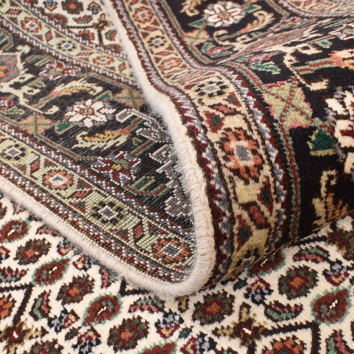 Persisk tæppe - Tabriz - Royal firkantet - 200 x 200 cm - lys brun