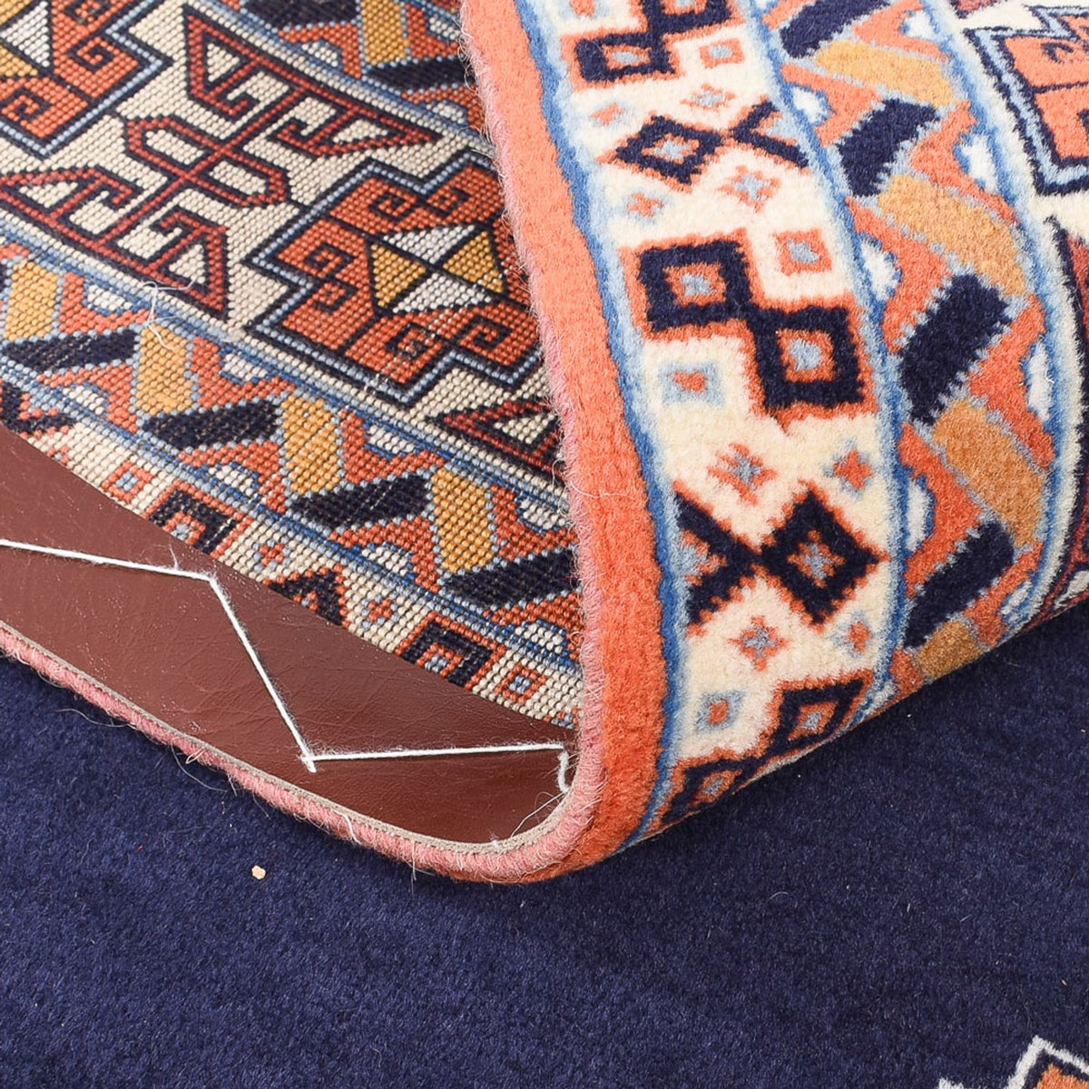 Persisk tæppe - Tabriz - Royal - 142 x 100 cm - mørkeblå