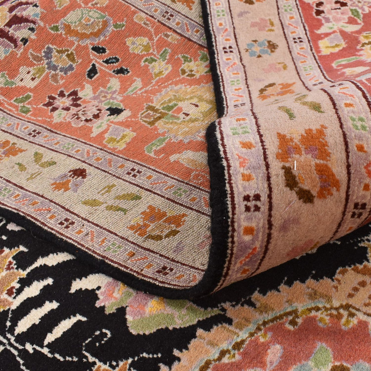 Persisk tæppe - Tabriz - Royal - 357 x 248 cm - mørkeblå