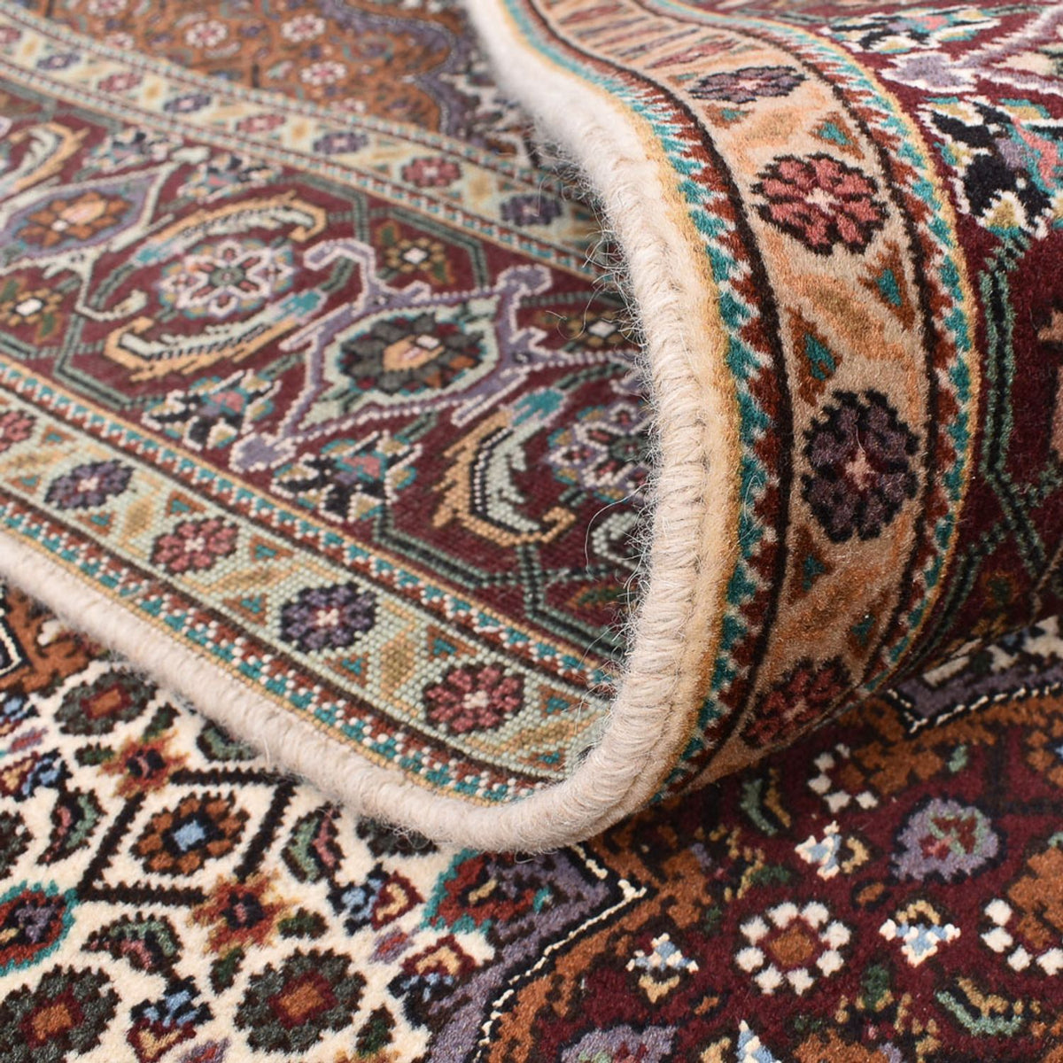 Persisk tæppe - Tabriz - Royal firkantet  - 203 x 200 cm - sand