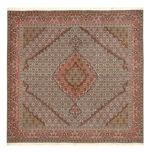 Persisk tæppe - Tabriz - Royal firkantet  - 210 x 206 cm - rust
