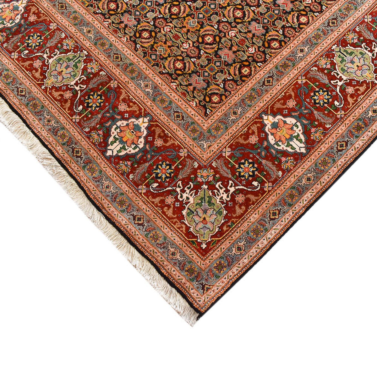 Persisk tæppe - Tabriz - Royal - 303 x 200 cm - mørk beige