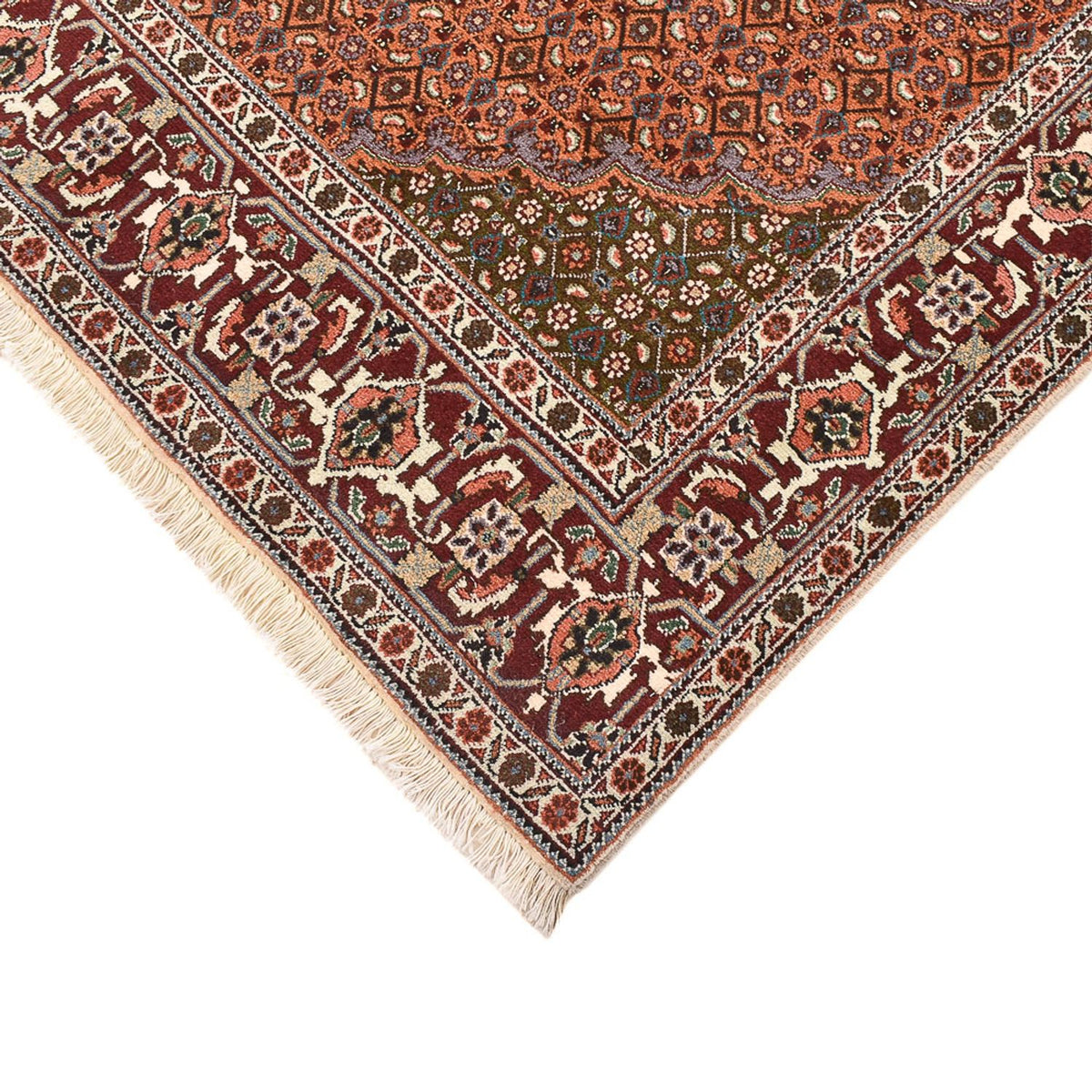 Persisk tæppe - Tabriz - Royal firkantet - 203 x 200 cm - lys brun