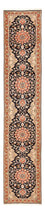 Løber Persisk tæppe - Tabriz - Royal - 380 x 75 cm - mørkeblå