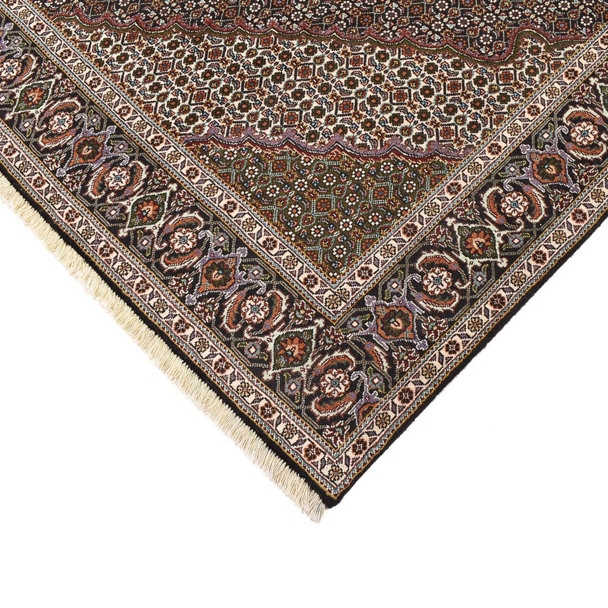 Persisk tæppe - Tabriz - Royal firkantet  - 200 x 197 cm - brun