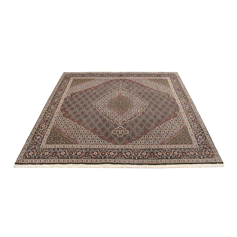 Persisk tæppe - Tabriz - Royal firkantet  - 200 x 197 cm - brun