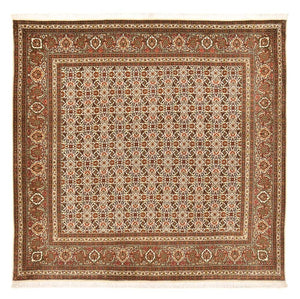 Persisk tæppe - Tabriz - Royal firkantet  - 200 x 199 cm - mørk beige