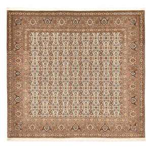 Persisk tæppe - Tabriz - Royal firkantet  - 201 x 197 cm - mørk beige
