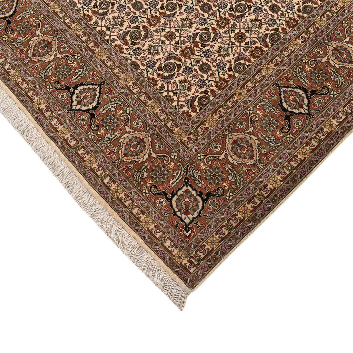 Persisk tæppe - Tabriz - Royal firkantet  - 201 x 197 cm - mørk beige