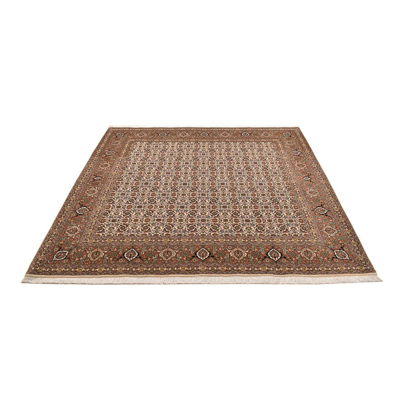 Persisk tæppe - Tabriz - Royal firkantet  - 201 x 197 cm - mørk beige