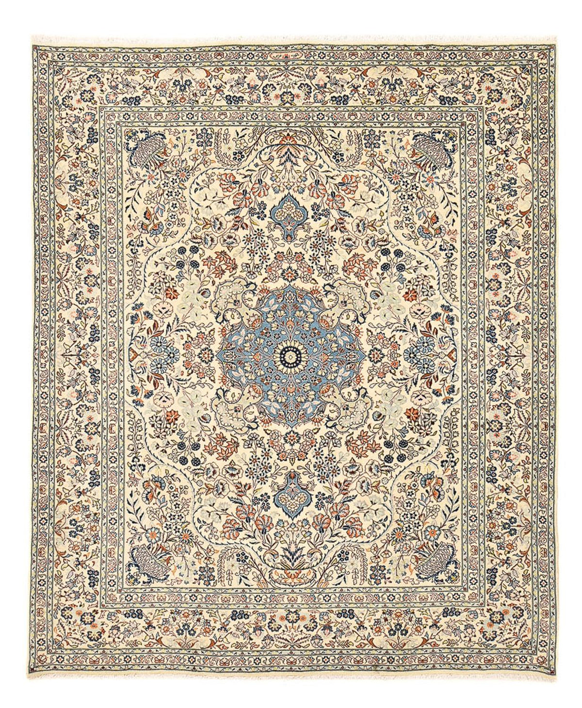 Persisk tæppe - Keshan - 298 x 250 cm - sand