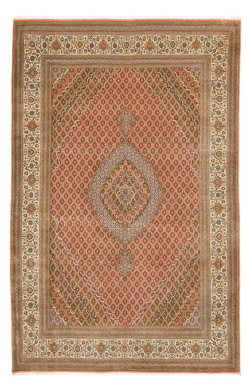 Persisk tæppe - Tabriz - Royal - 390 x 250 cm - lysrød