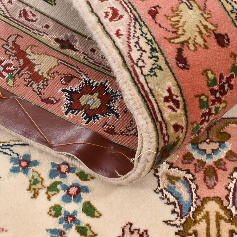 Løber Persisk tæppe - Tabriz - Royal - 203 x 81 cm - creme