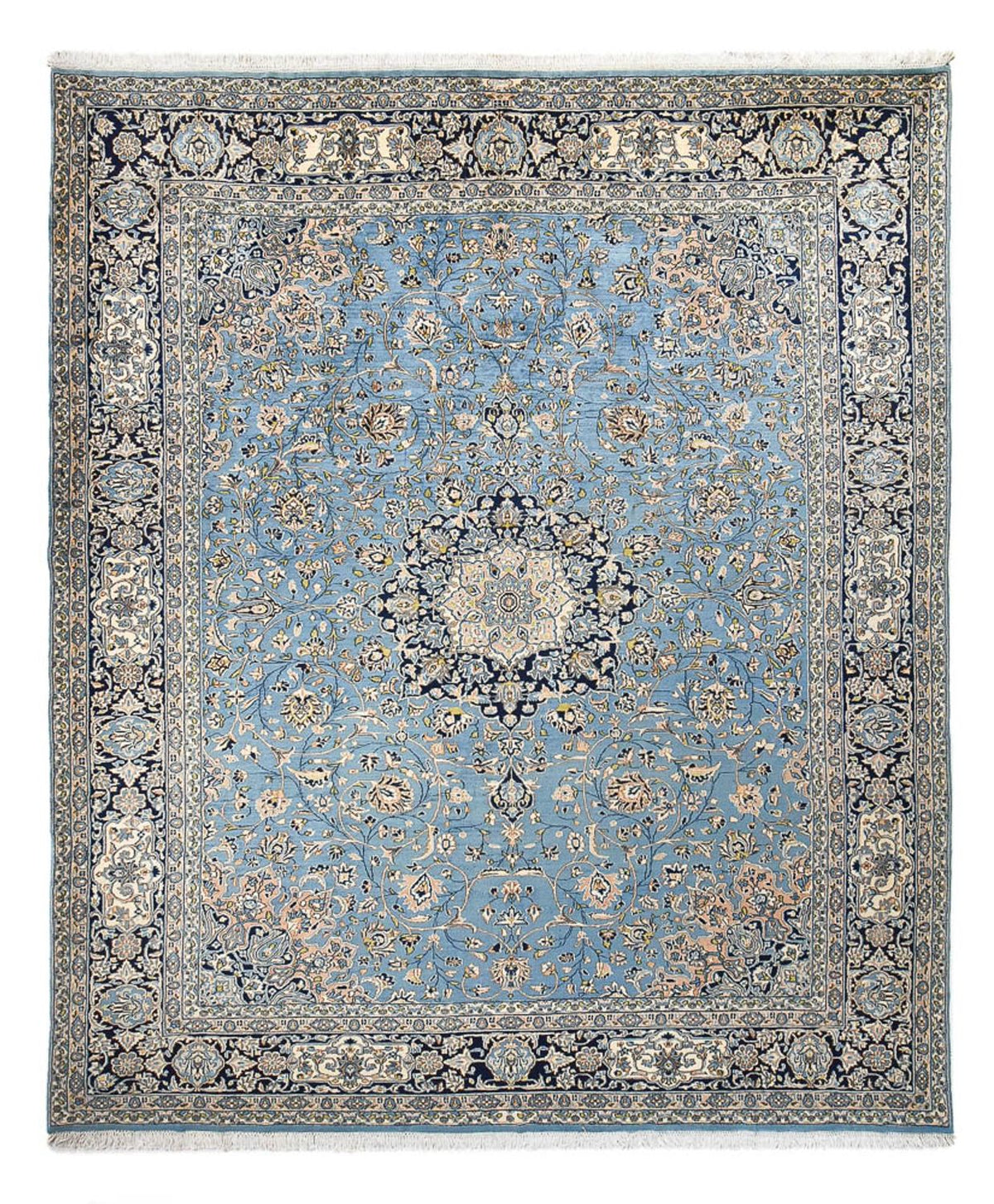 Persisk tæppe - Royal - 382 x 312 cm - lyseblå