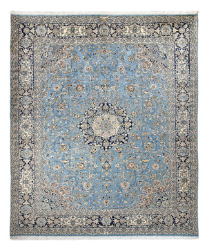 Persisk tæppe - Royal - 382 x 312 cm - lyseblå