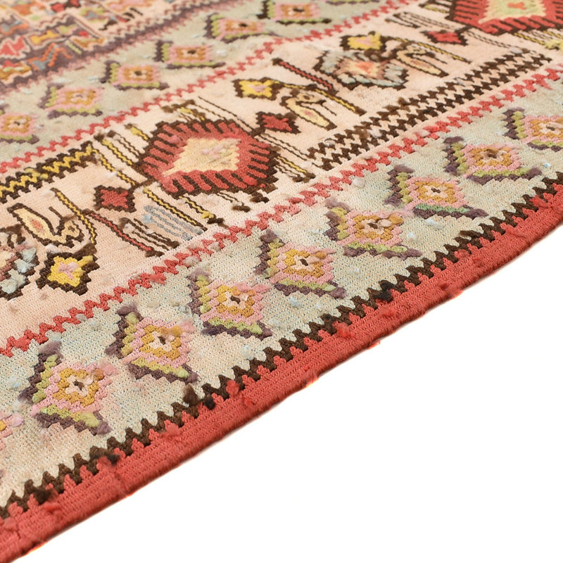 Kelim-tæppe - orientalsk - 260 x 160 cm - lysrød
