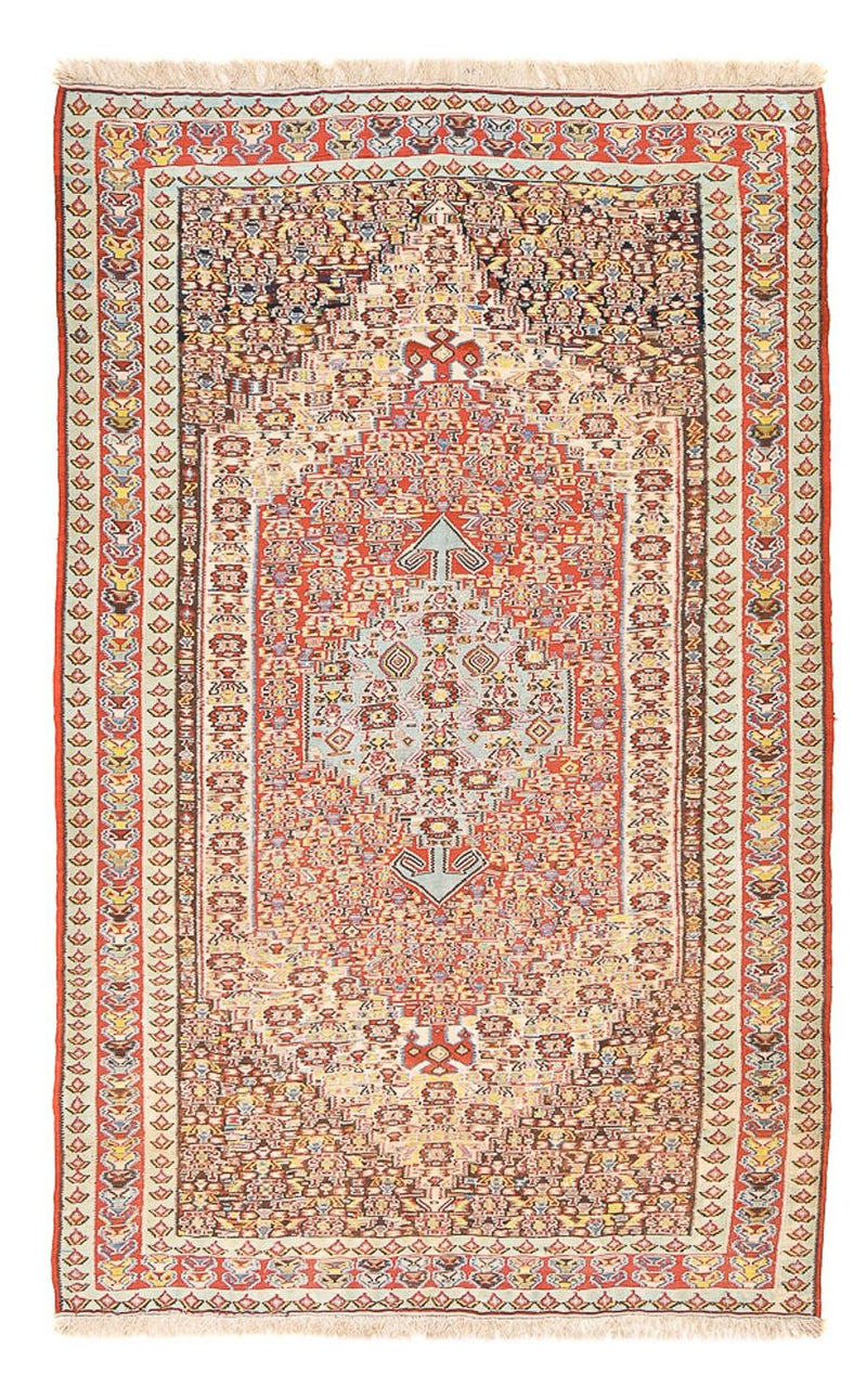 Kelim-tæppe - orientalsk - 255 x 155 cm - lysrød