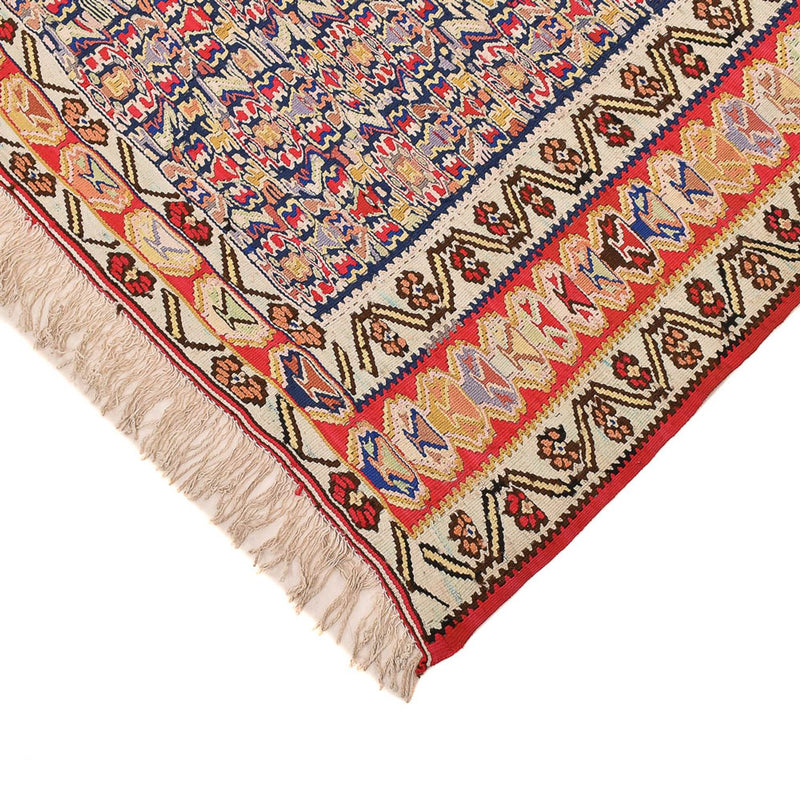 Kelim-tæppe - orientalsk - 250 x 153 cm - lysrød