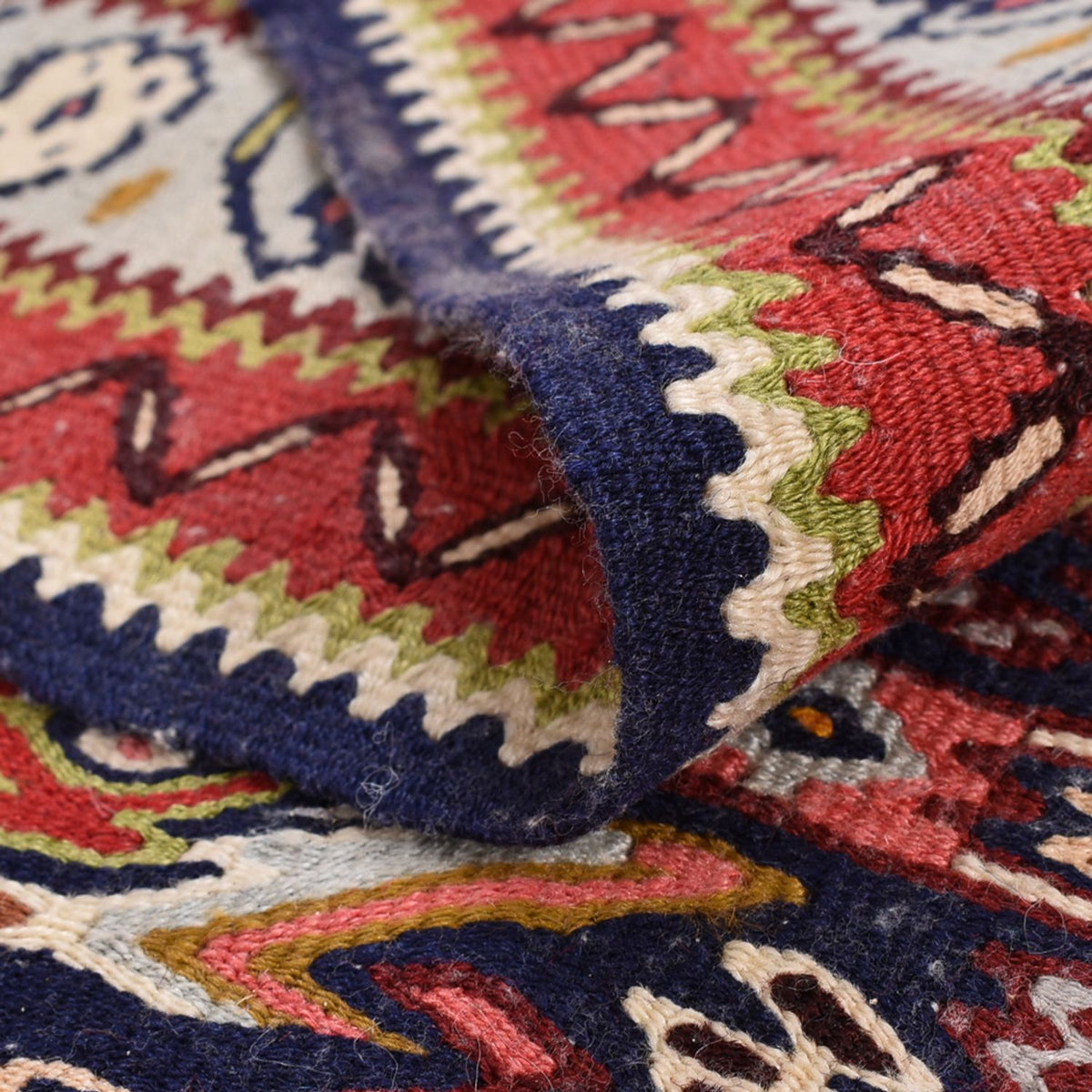 Løber Kelim-tæppe - orientalsk - 437 x 81 cm - beige