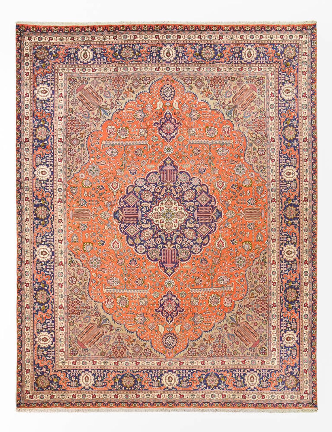 Persisk tæppe - Tabriz - Royal - 397 x 300 cm - orange