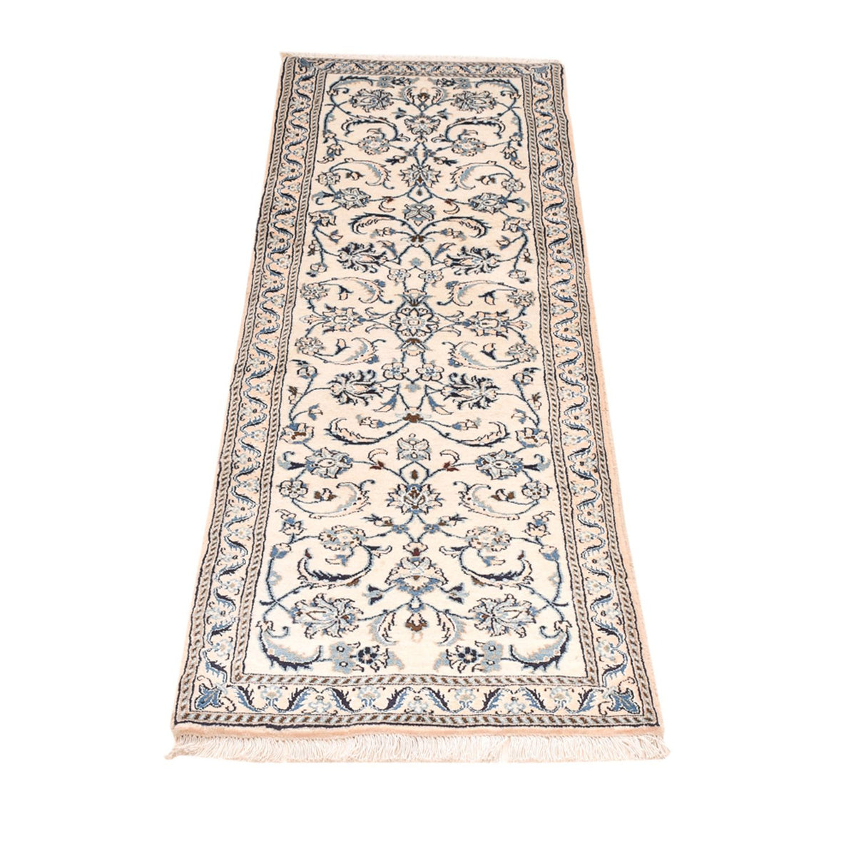 Løber Persisk tæppe - Nain - Royal - 187 x 57 cm - creme